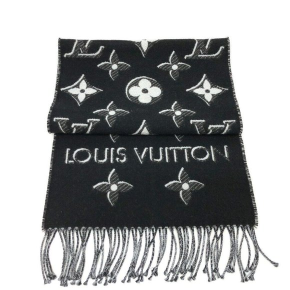 Auth LOUIS VUITTON M78159 Echarpes LV essential shine Stole/Shawl Scarf - Picture 5 of 7